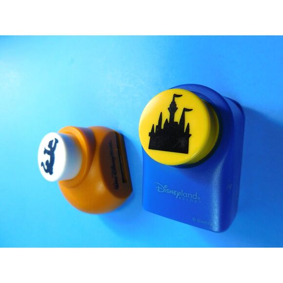 Disney Craft Punch Lot of 2 Magic Castle Tigger 2 inch Small Scrapbook - Picture 7 of 7